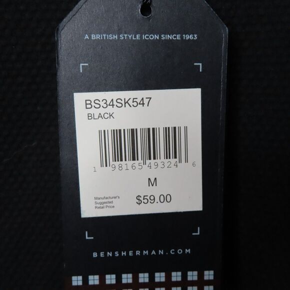 Ben Sherman Shirt Mens Medium Black Casual Short Sleeve Henley Pullover NWT - Picture 6 of 12